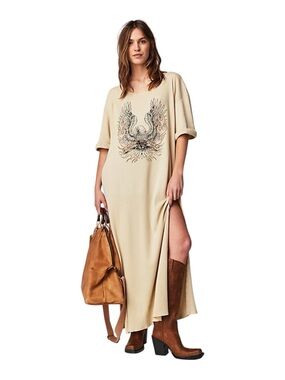 Free People x Vintage Souls Eagle Maxi Top/Dress Festival Dress Size XS